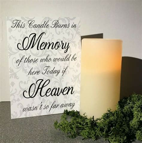 This Candle Burns In Loving Memory Free Printable